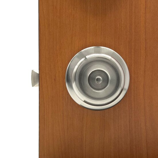 Satin Nickel Passage Door Knob | MFS Supply - Inside Door View